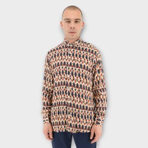 REGULAR SHIRT - CAPPUCCINO PRINT
