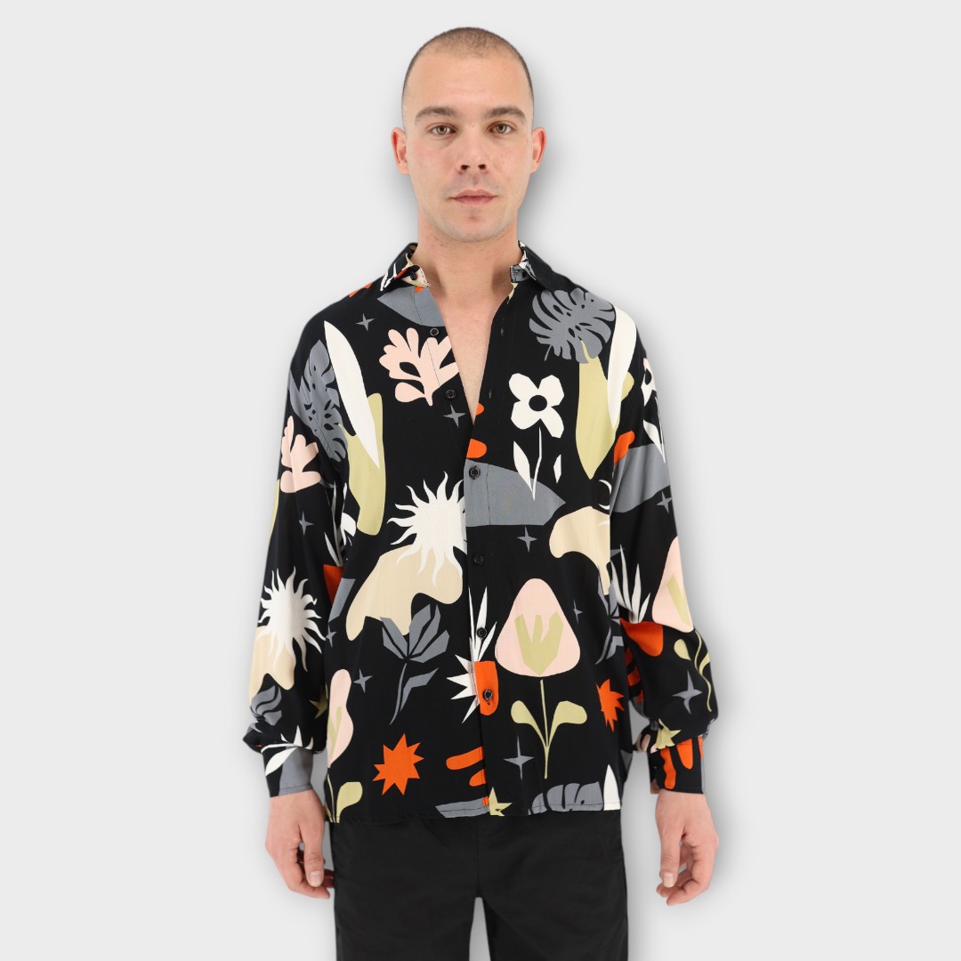 REGULAR SHIRT - ABSTRACT PRINT