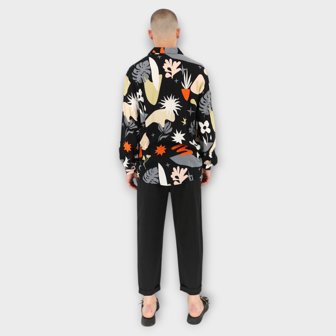 REGULAR SHIRT - ABSTRACT PRINT - Image 4