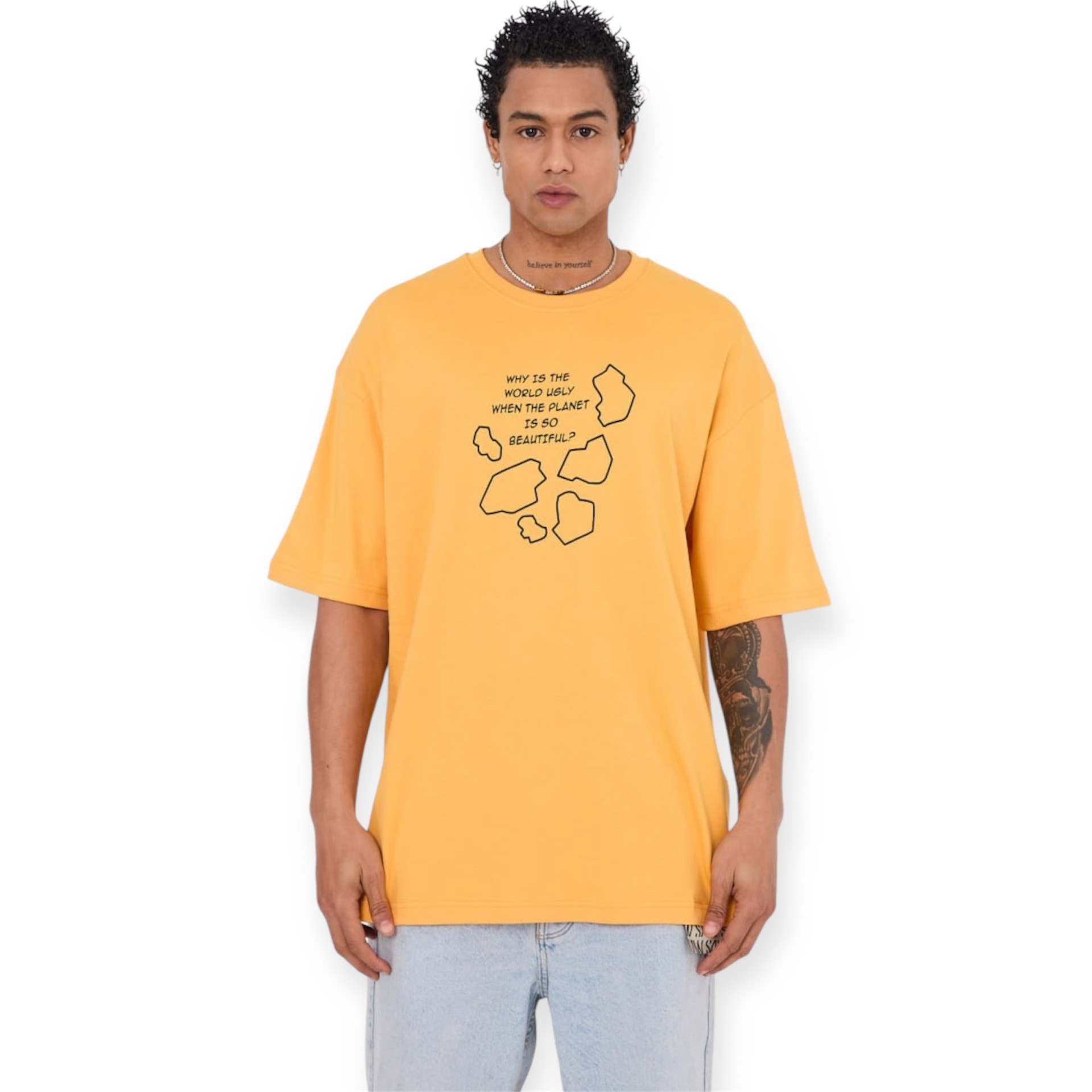 T-shirt με στάμπα - Yellow