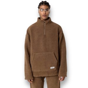 TEDDY SWEATSHIRT - BROWN