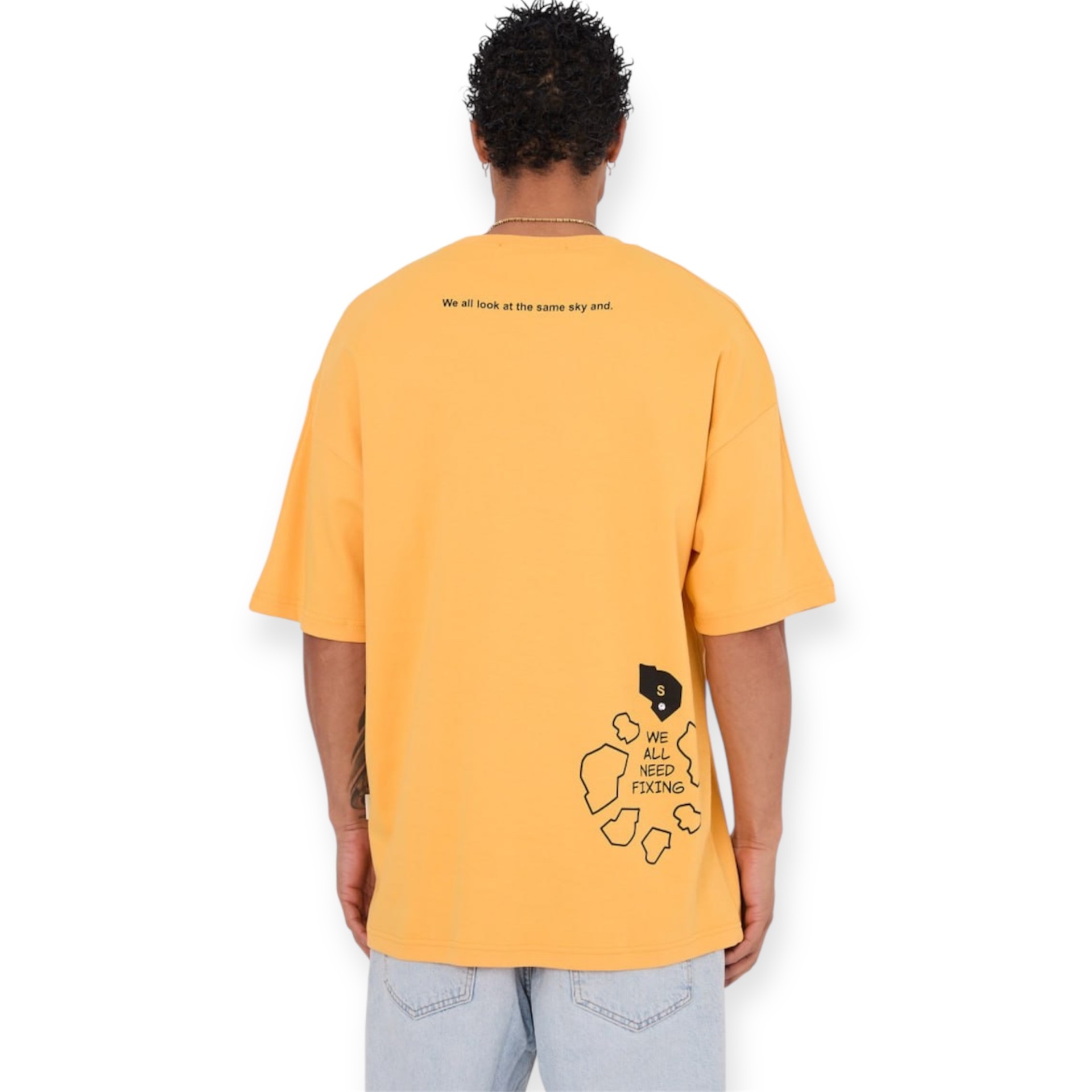 T-shirt με στάμπα - Yellow - Image 3