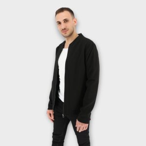 CASUAL JACKET MAO - BLACK