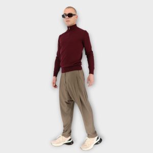 Half-zip Μπλούζα - Wine Red
