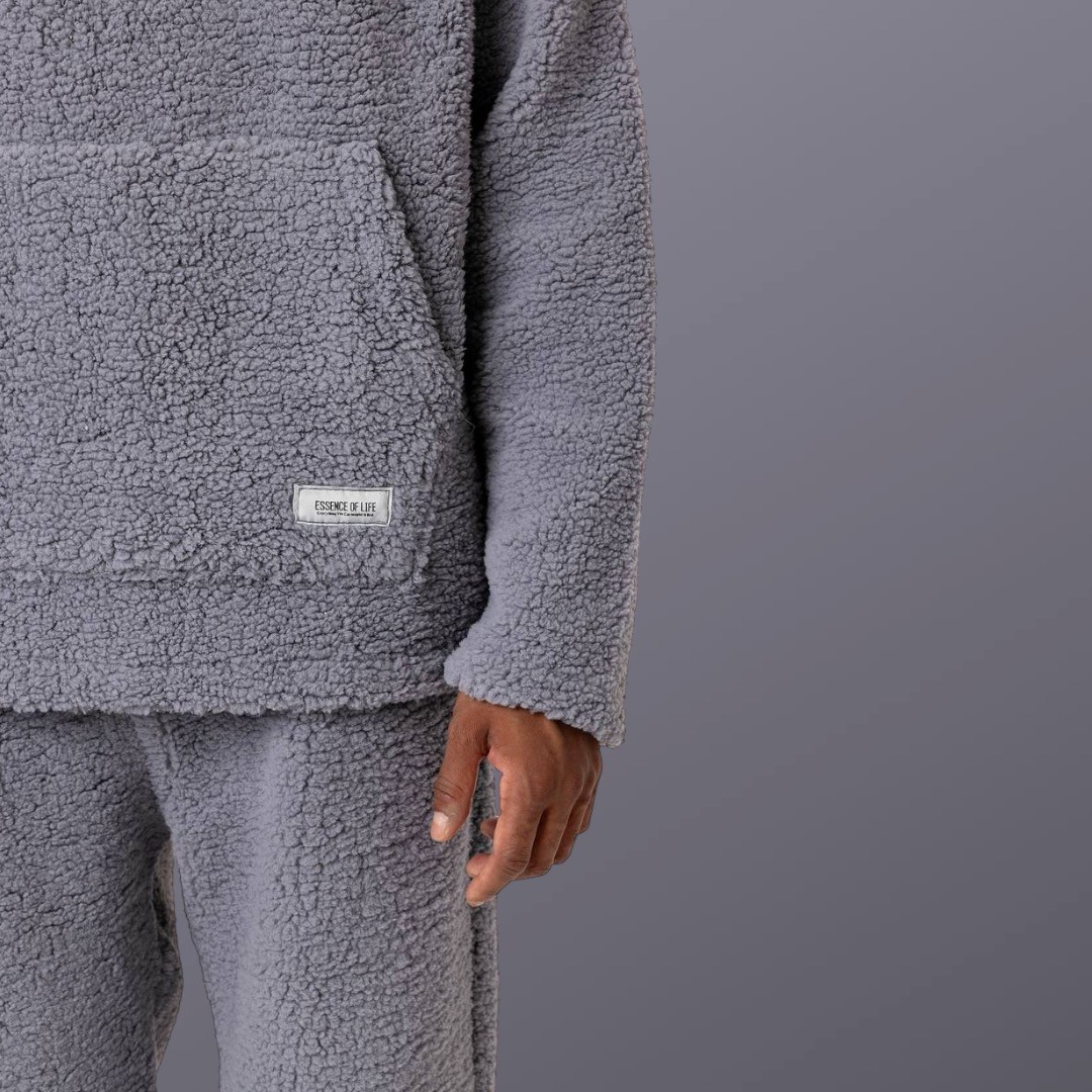 TEDDY SWEATSHIRT -GREY - Image 2