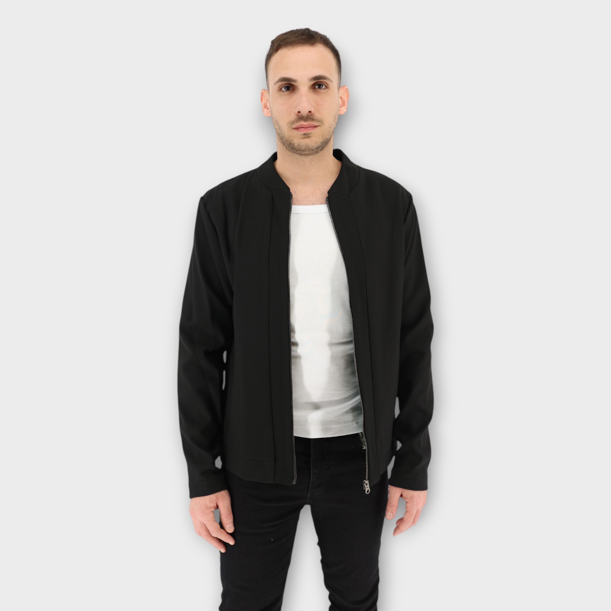 CASUAL JACKET MAO - BLACK - Image 2