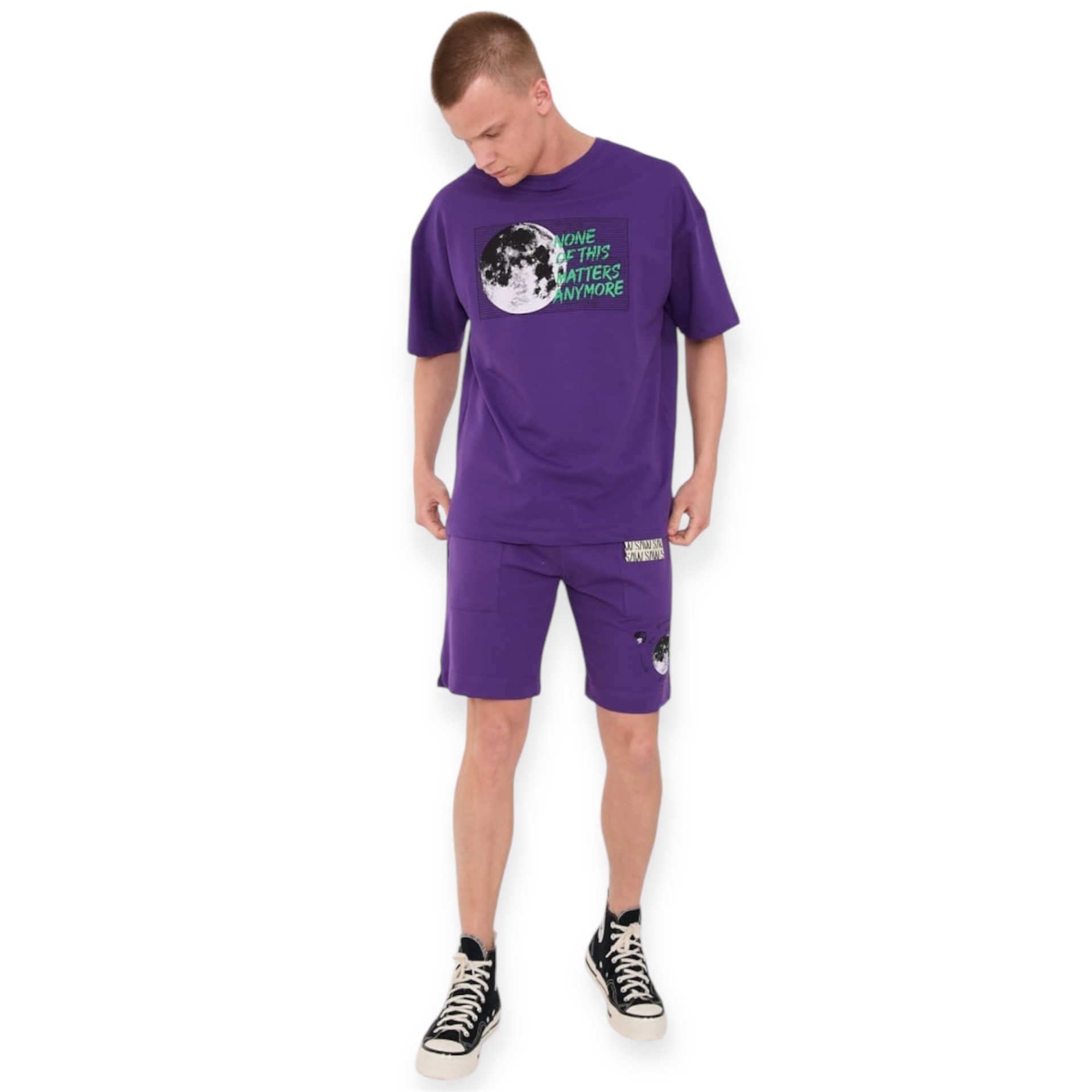 T-shirt με στάμπα - Purple - Image 2