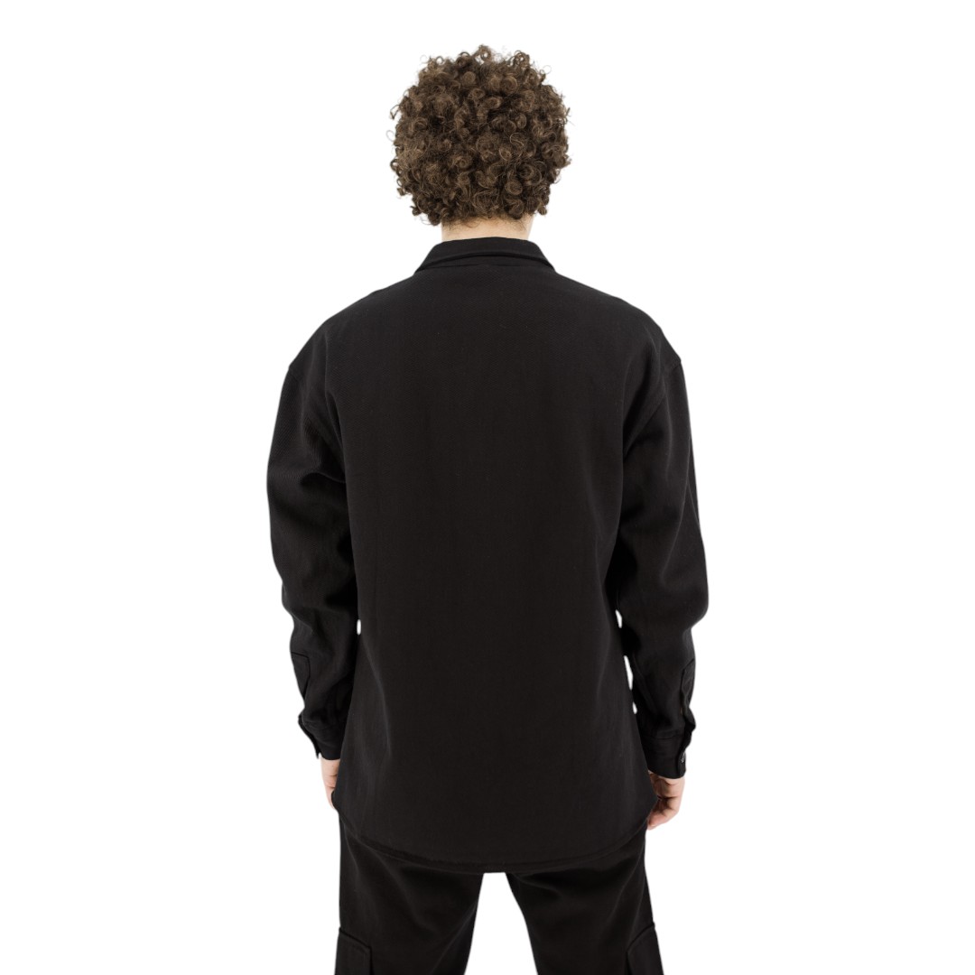OVER DENIM SHIRT - BLACK - Image 3