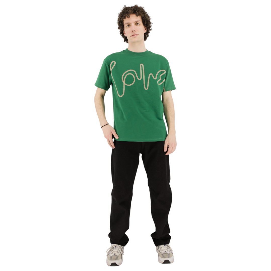 T-shirt με κέντημα - Green
