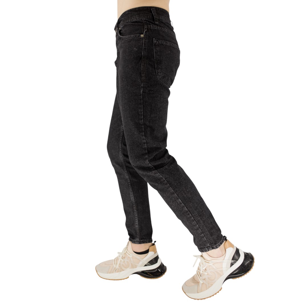 BAGGY SLIM DENIM - Off Black - Image 2