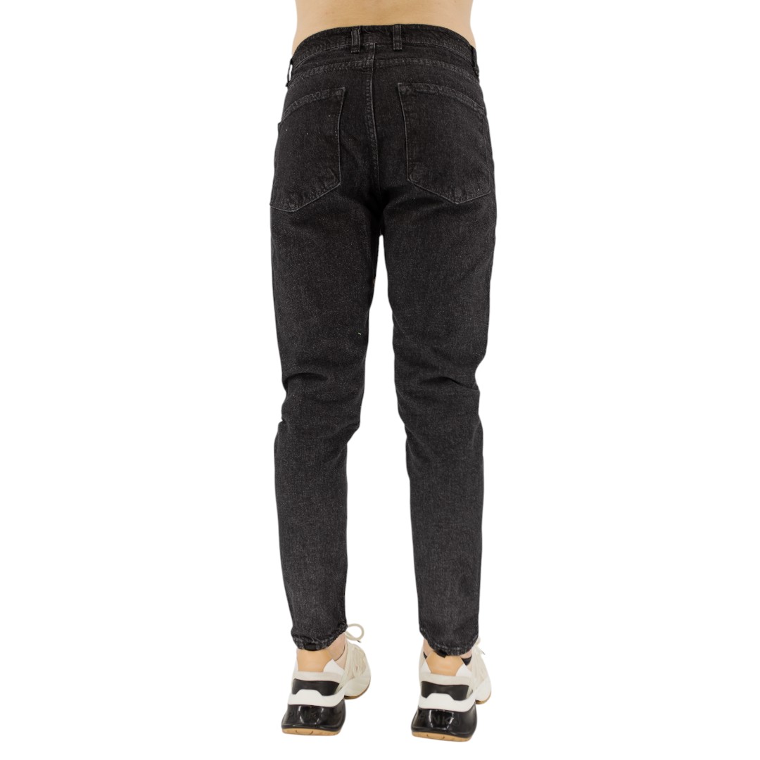 BAGGY SLIM DENIM - Off Black - Image 3