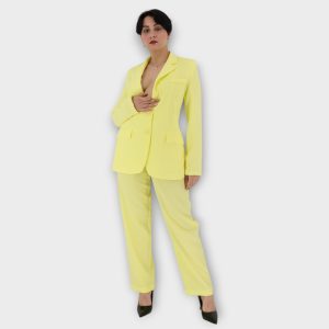 Blazer With Back Cut-Out - Κίτρινο