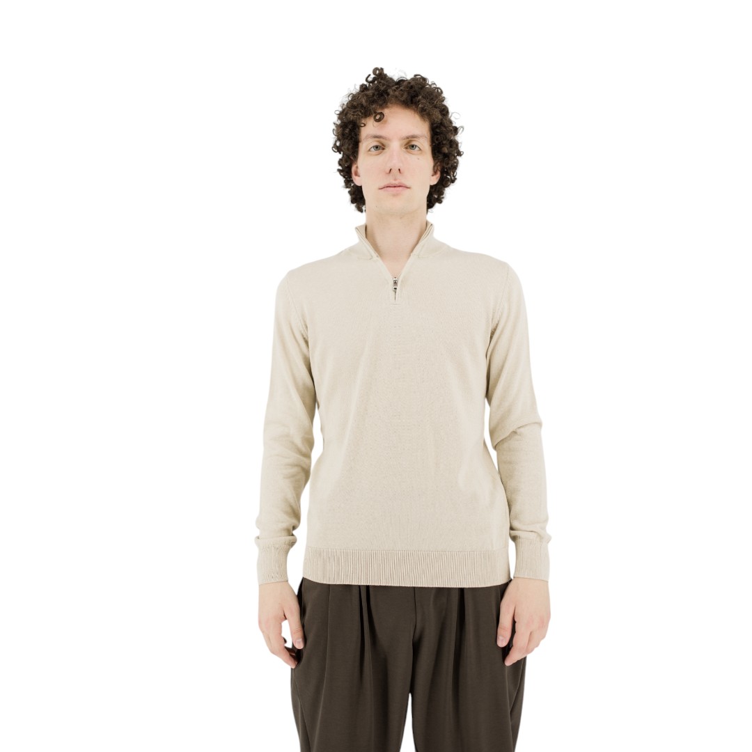 Half-zip Μπλούζα - Beige