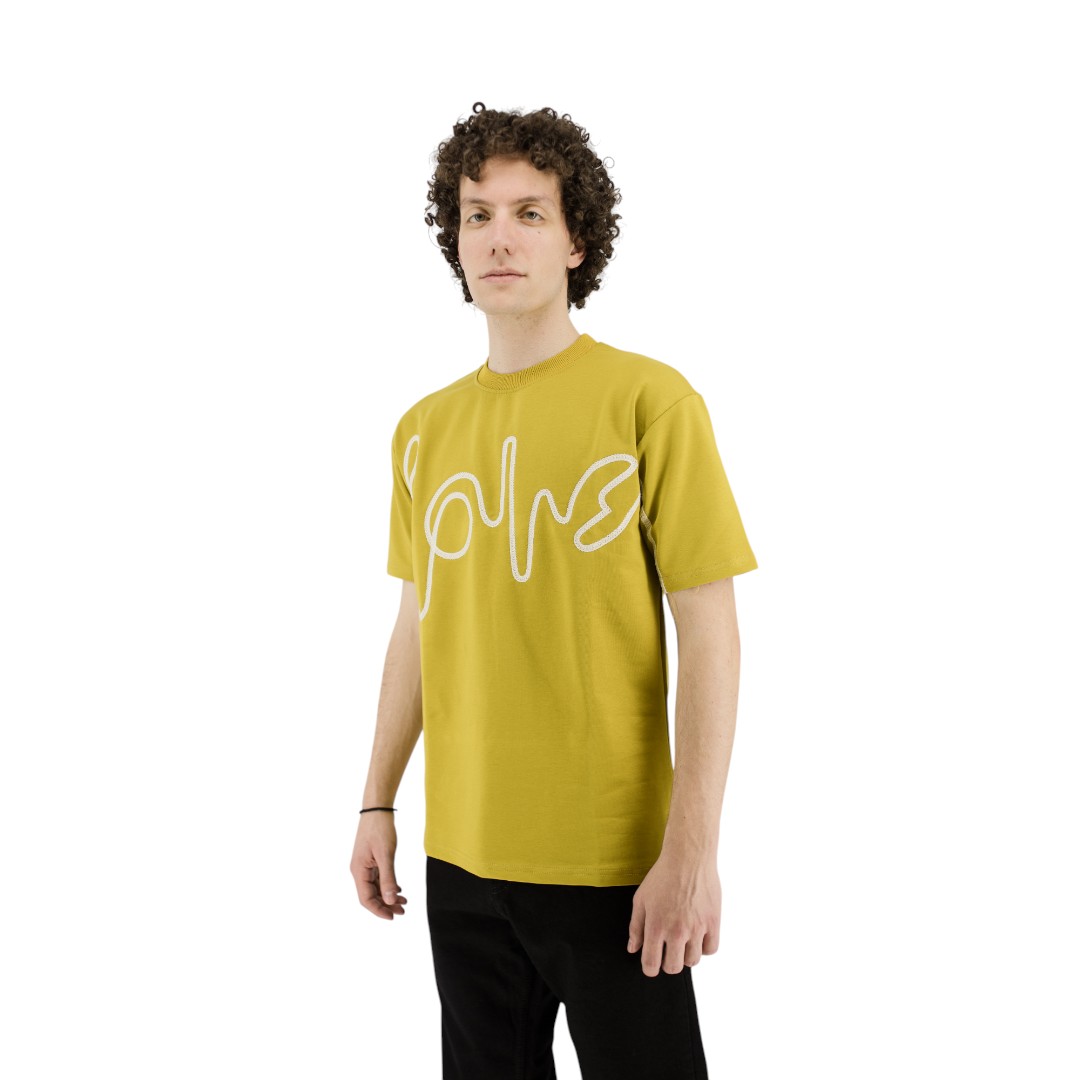 T-shirt με κέντημα - Yellow Earth - Image 2