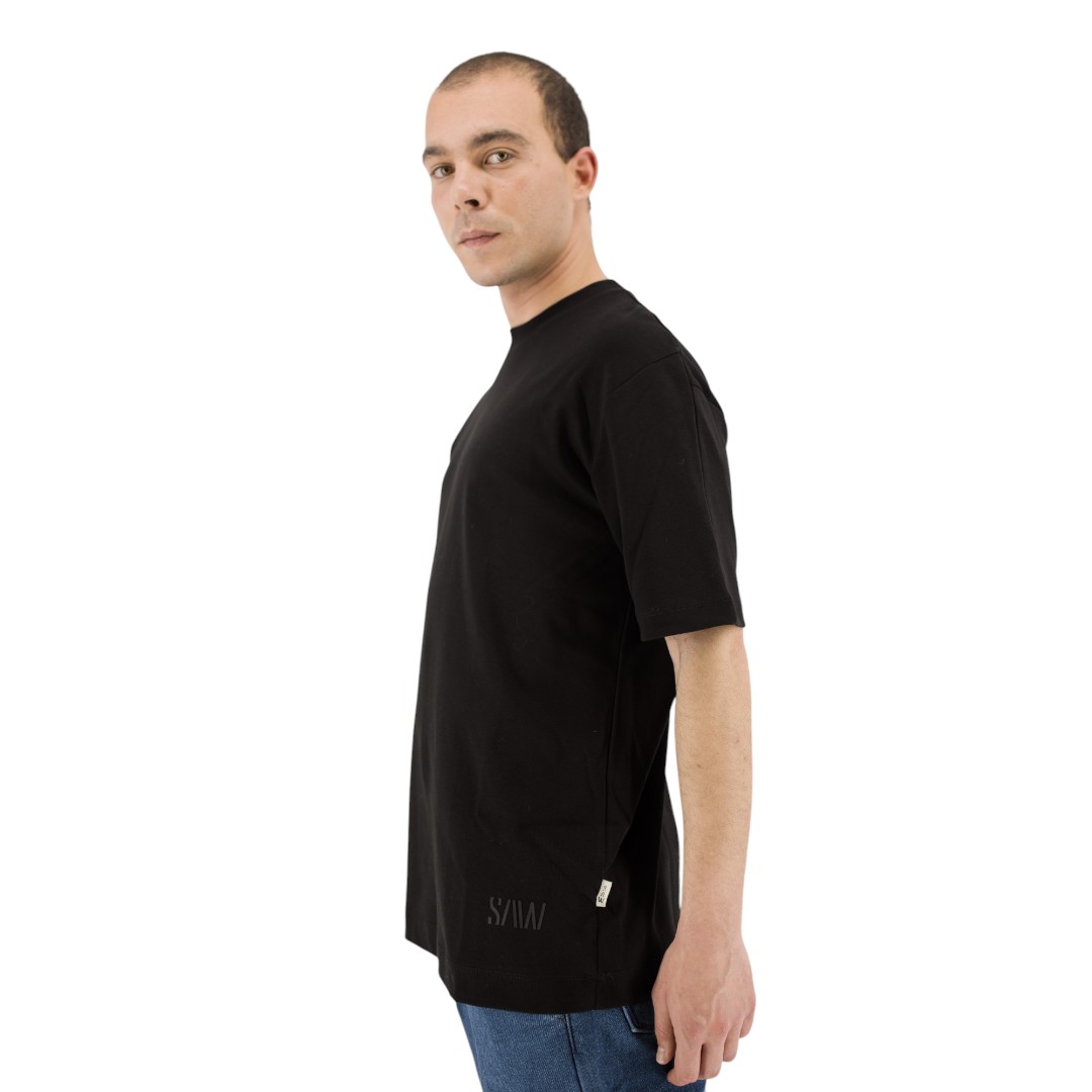 T-shirt oversized - Black - Image 3