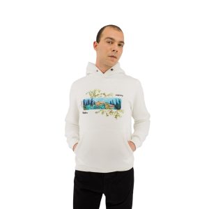HOODIE WITH PRINT - WHITE