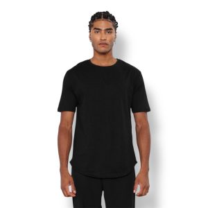 Basic long T-shirt - Black