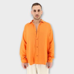 OVERSIΖED SHIRT - ΠΟΡΤΟΚΑΛΙ