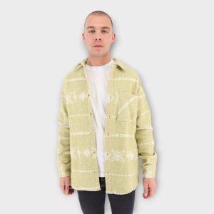 OVERSHIRT LIME YELLOW PATTERN