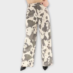 Παντελόνι Wide-Leg cow - Grey