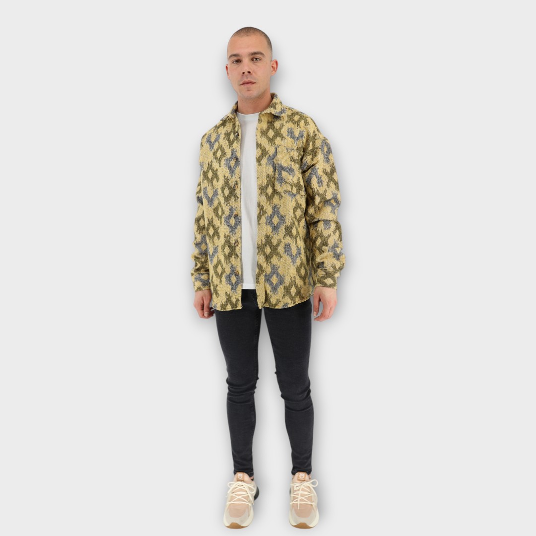 OVERSHIRT GOLDEN YELLOW PATTERN