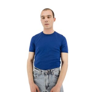 T-shirt basic slim - Blue