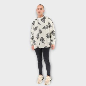 OVERSHIRT LIGHT GREY ΜΕ ΦΥΛΛΑ