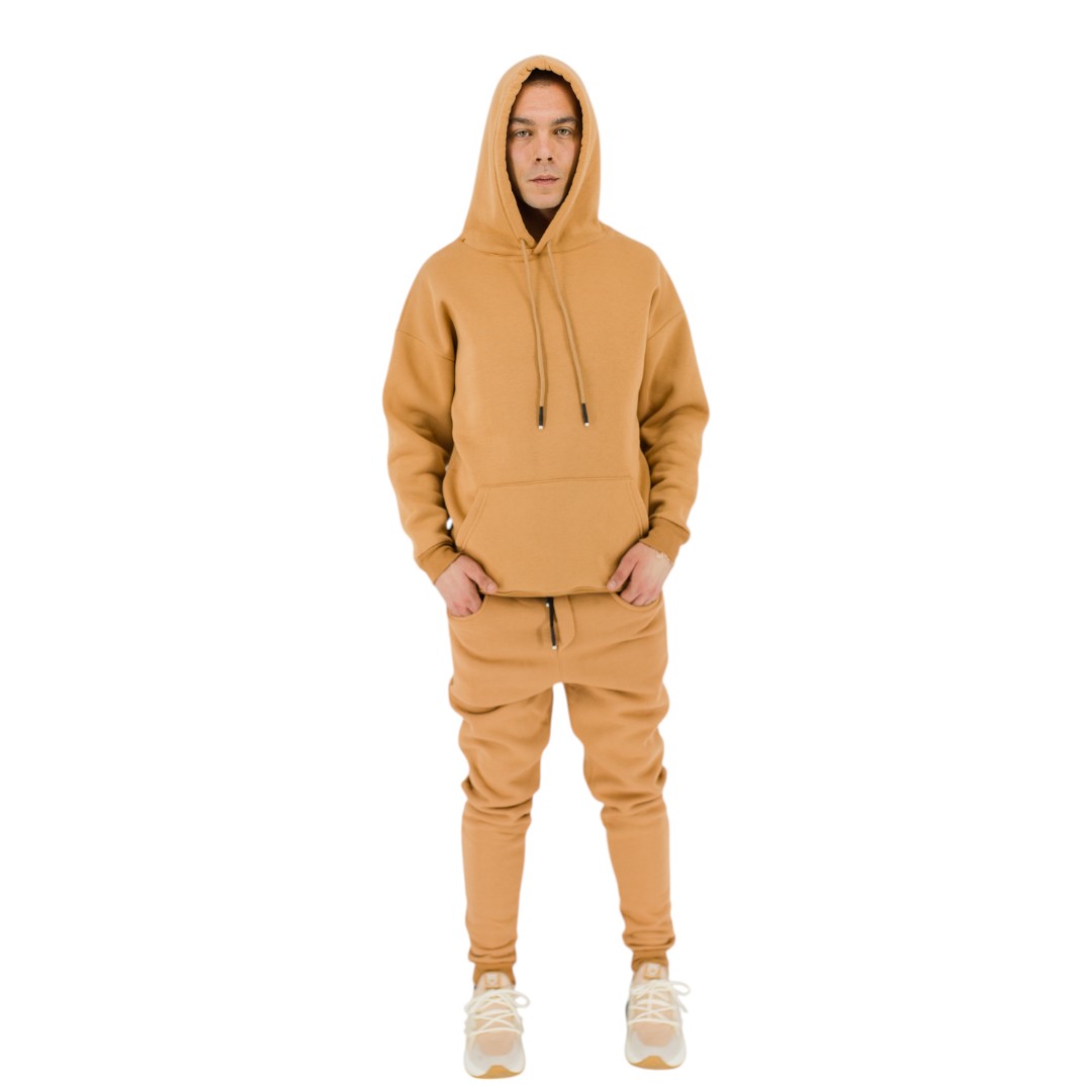 ΜΟΝΟΧΡΩΜΟ HOODIE - CAMEL - Image 3