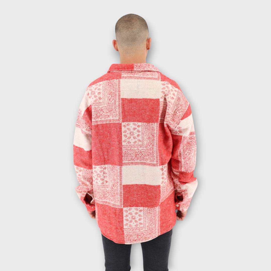 OVERSHIRT ΚΟΚΚΙΝΟ PATTERN - Image 3