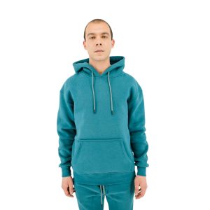 ΜΟΝΟΧΡΩΜΟ HOODIE - PETROL