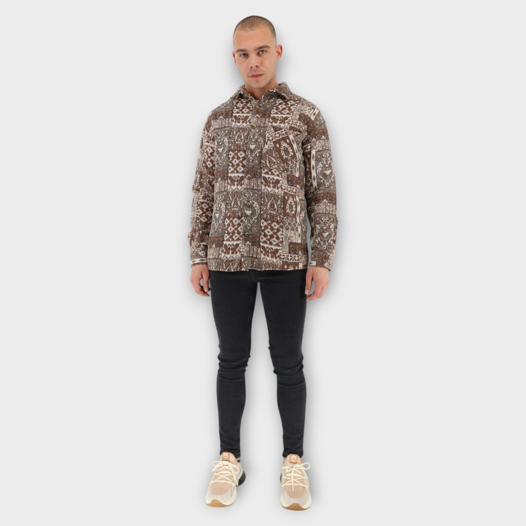OVERSHIRT BROWN PATTERN