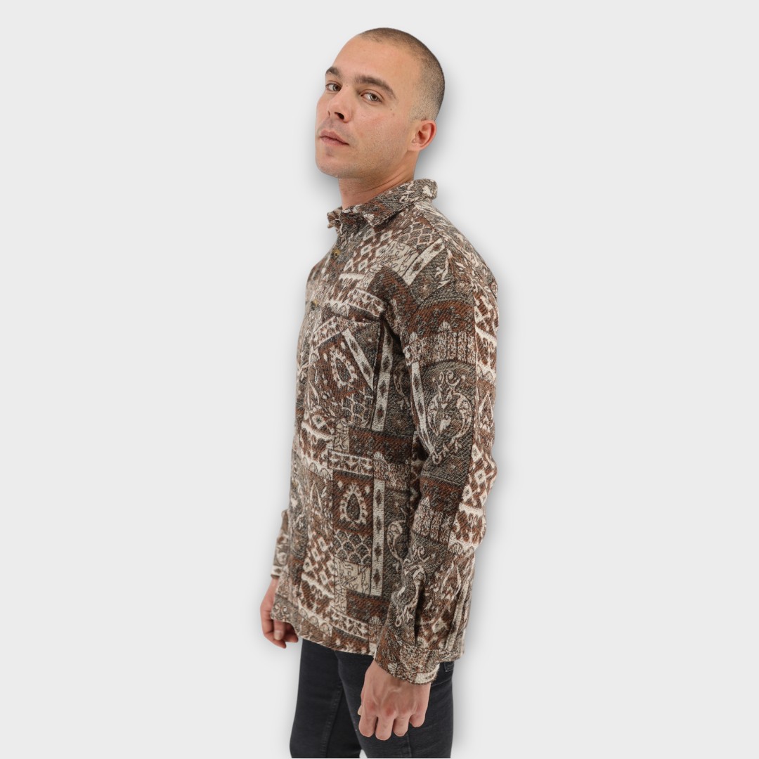 OVERSHIRT BROWN PATTERN - Image 2