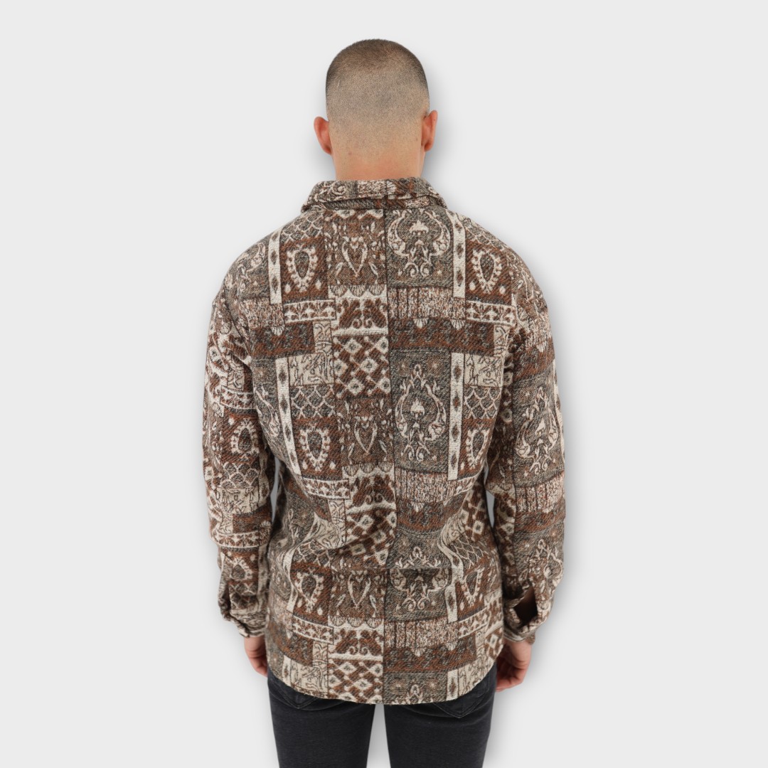 OVERSHIRT BROWN PATTERN - Image 3