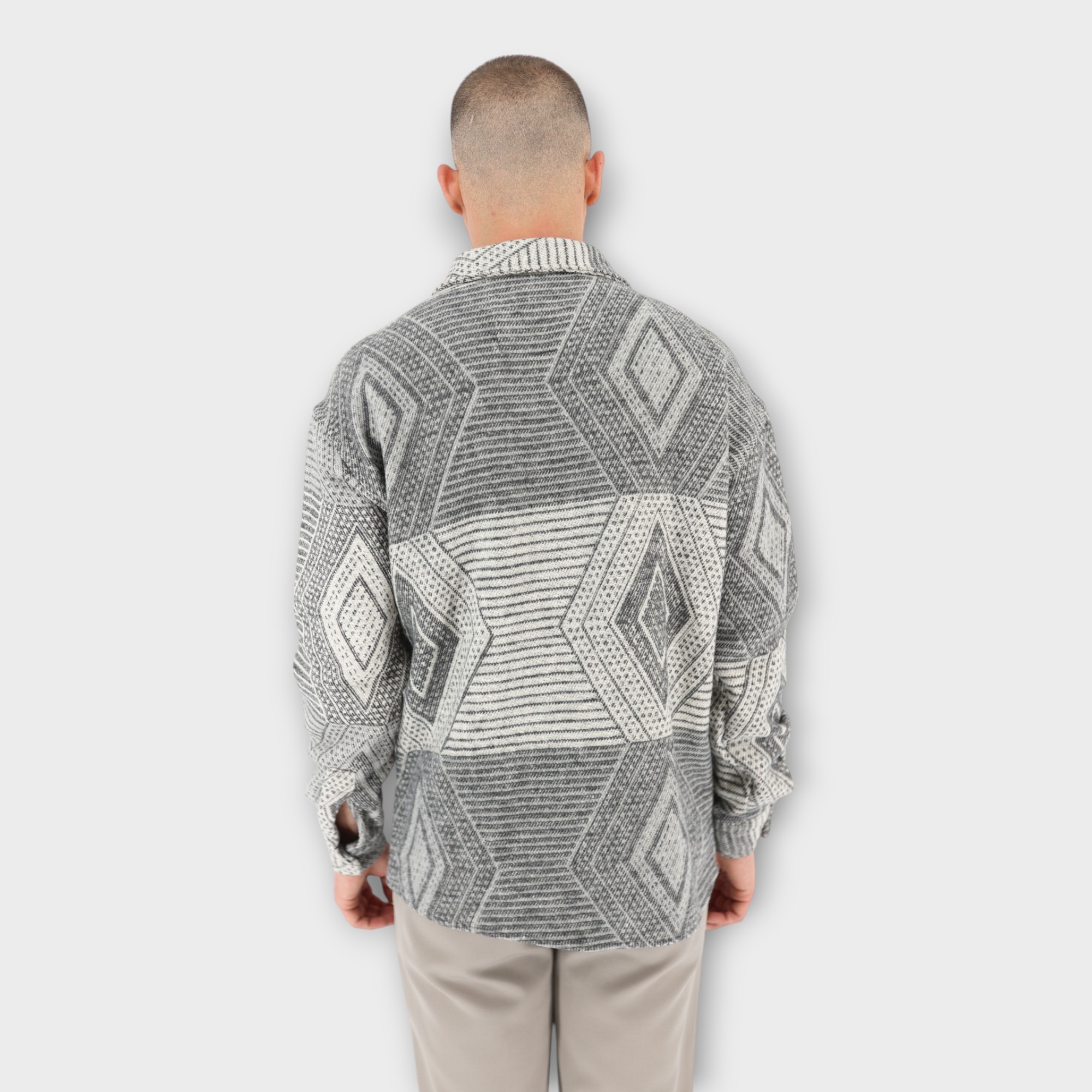 OVERSHIRT LIGHT GREY PATTERN - Image 2