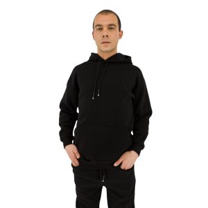 ΜΟΝΟΧΡΩΜΟ HOODIE - BLACK