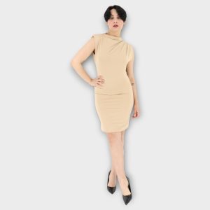 Minimal Tank Dress - Beige