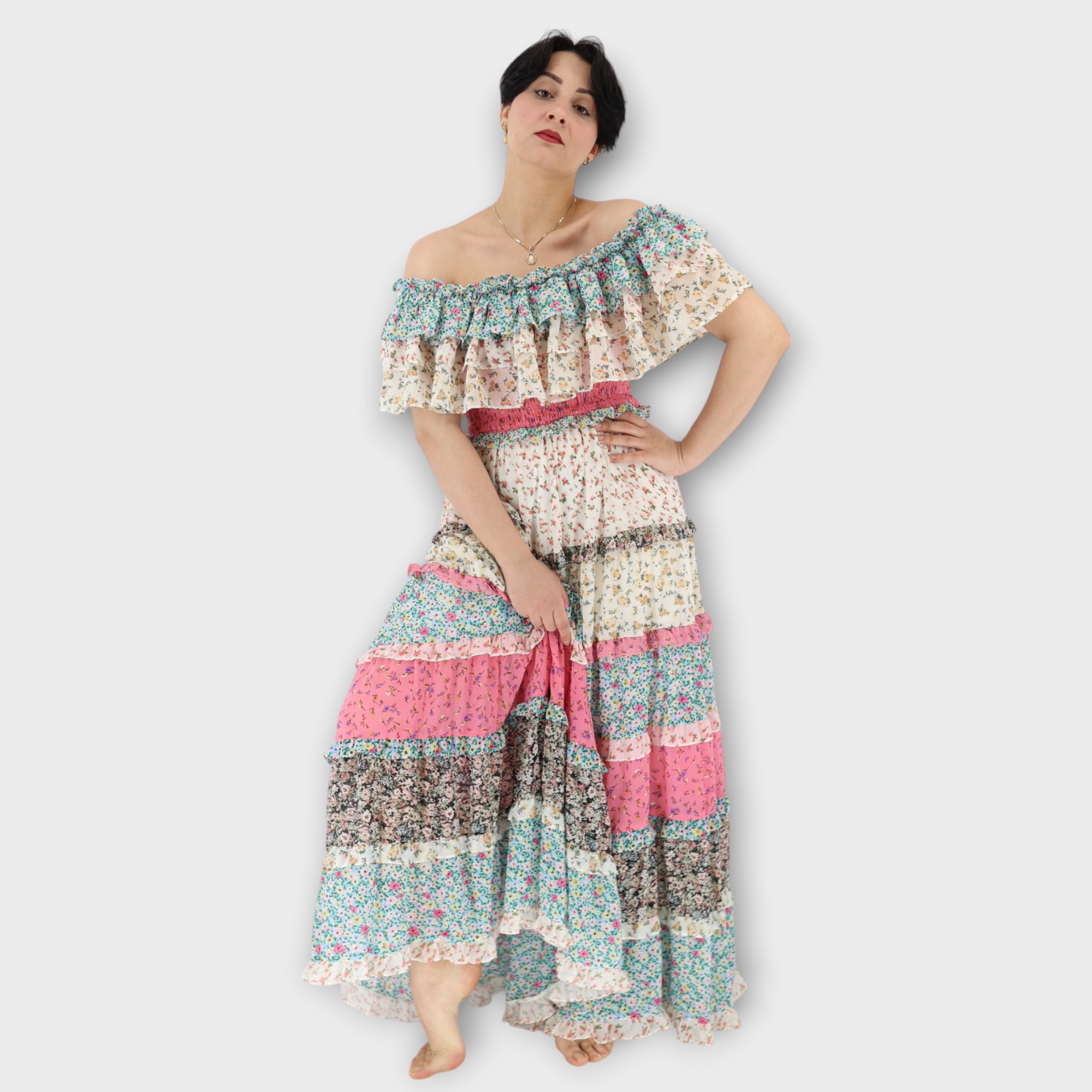 Bloom-Boho Maxi Dress - Floral - Image 2