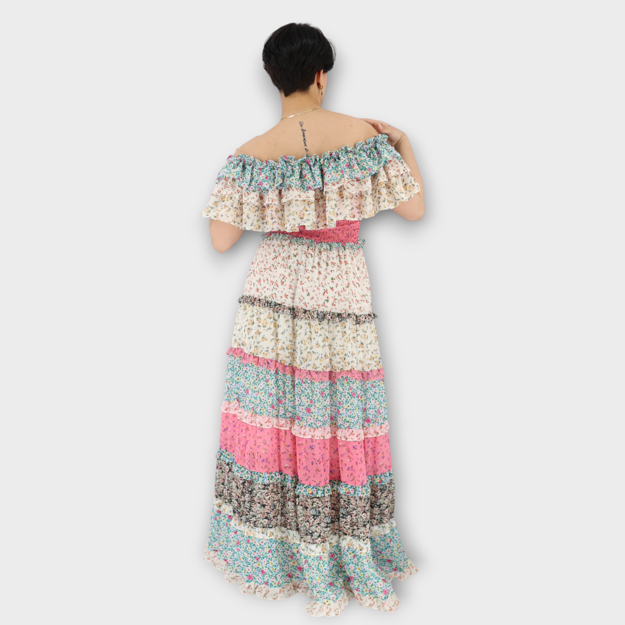 Bloom-Boho Maxi Dress - Floral - Image 4