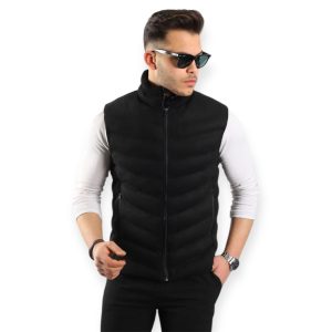 Αμάνικο μπουφάν urban style - ΜΑΥΡΟ