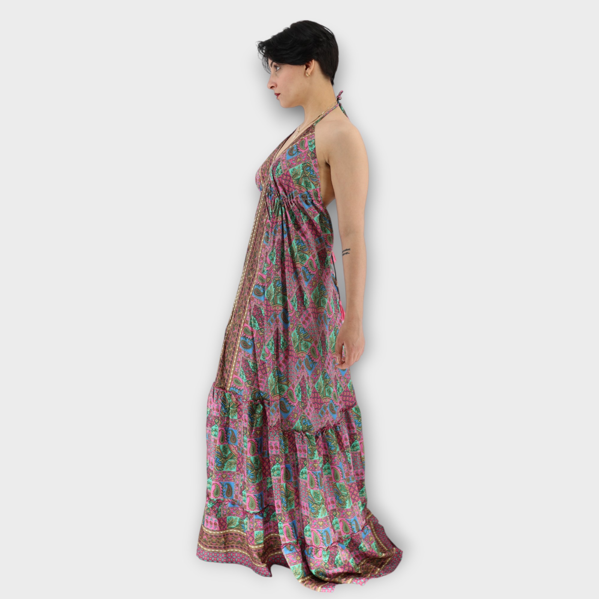 MAXI DRESS BOHO - DUSTY PINK - Image 2
