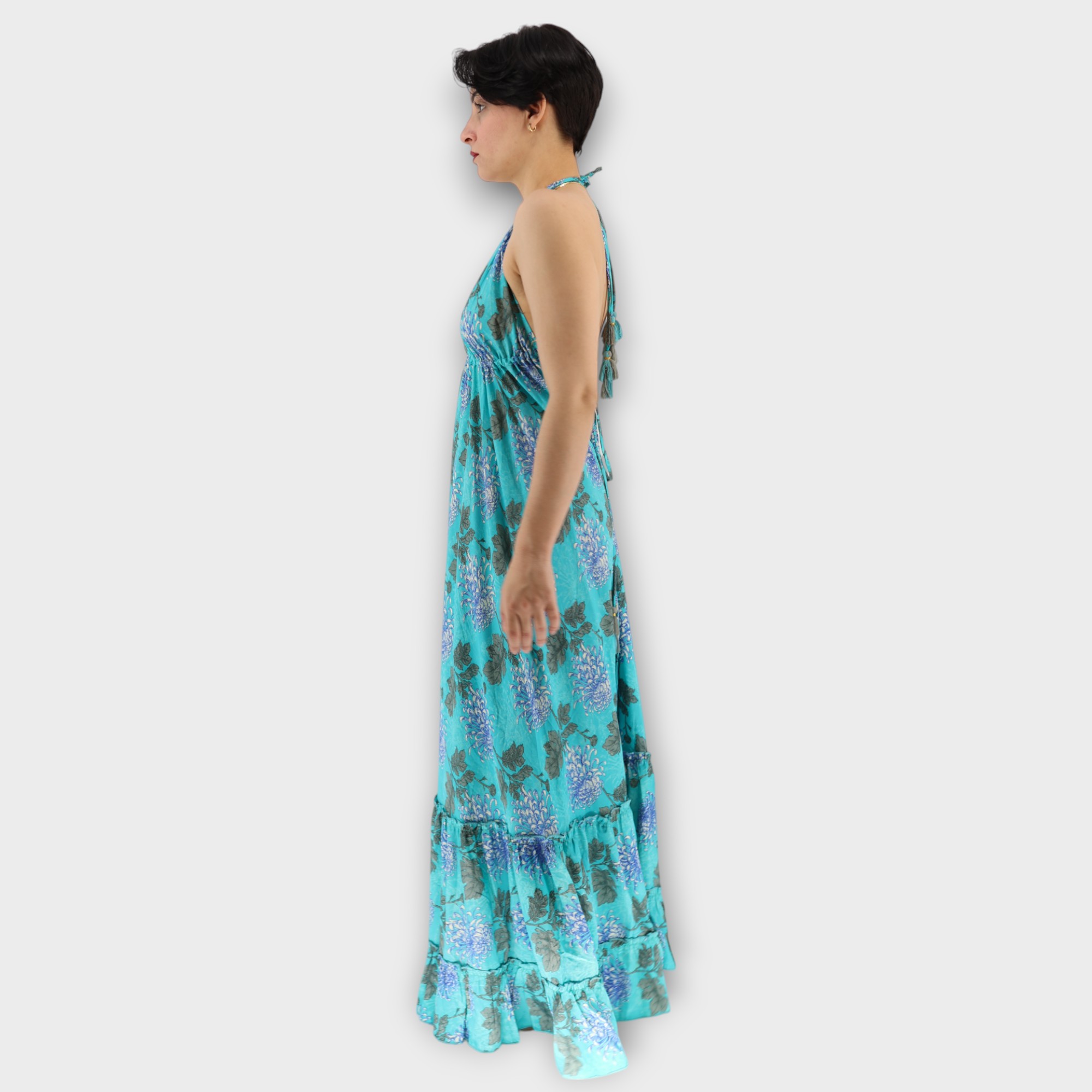 MAXI DRESS BOHO - TURQUOISE - Image 2