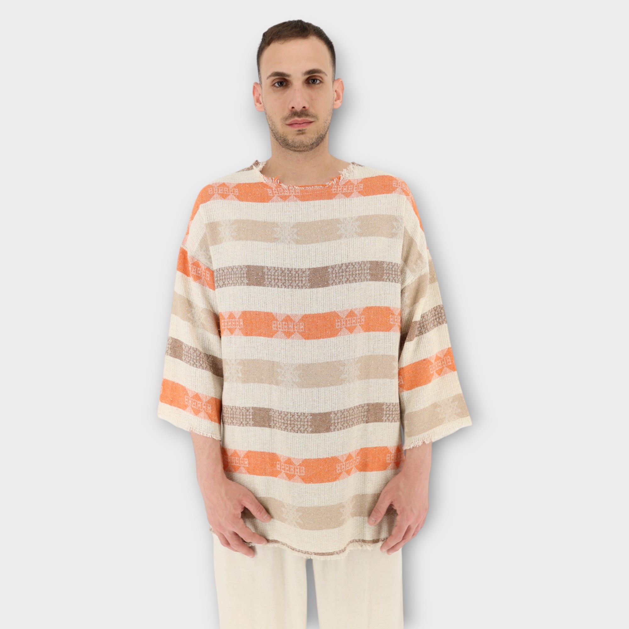 T-shirt ¾ μανίκι - Orange