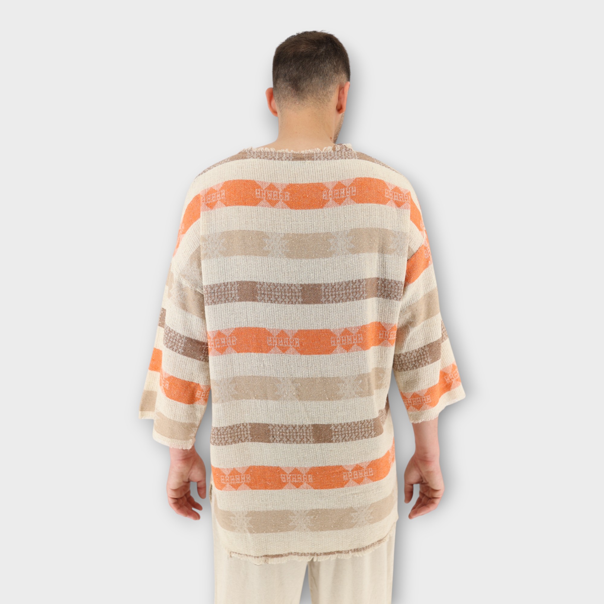 T-shirt ¾ μανίκι - Orange - Image 2