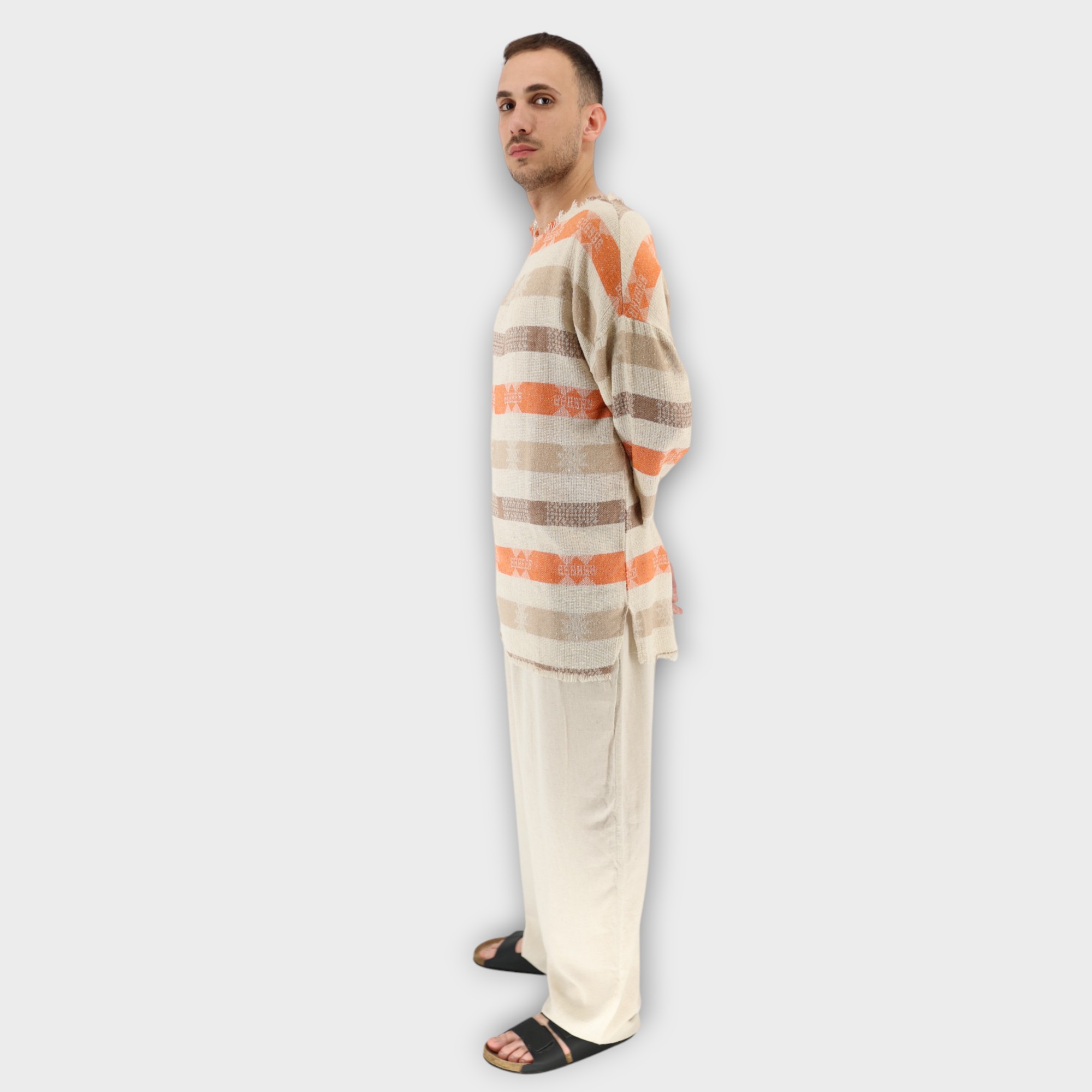 T-shirt ¾ μανίκι - Orange - Image 3