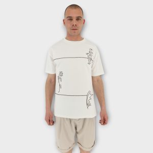 T-shirt με κέντημα - White