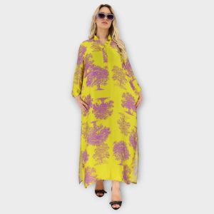 Καφτάνι Print - Chartreuse