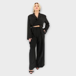 Crop Blazer - Black