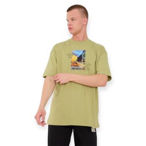 T-shirt με στάμπα - Sage