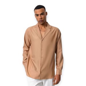 ΣΧΕΔΙΑΣΤΙΚΟ REGULAR SHIRT - CARAMEL