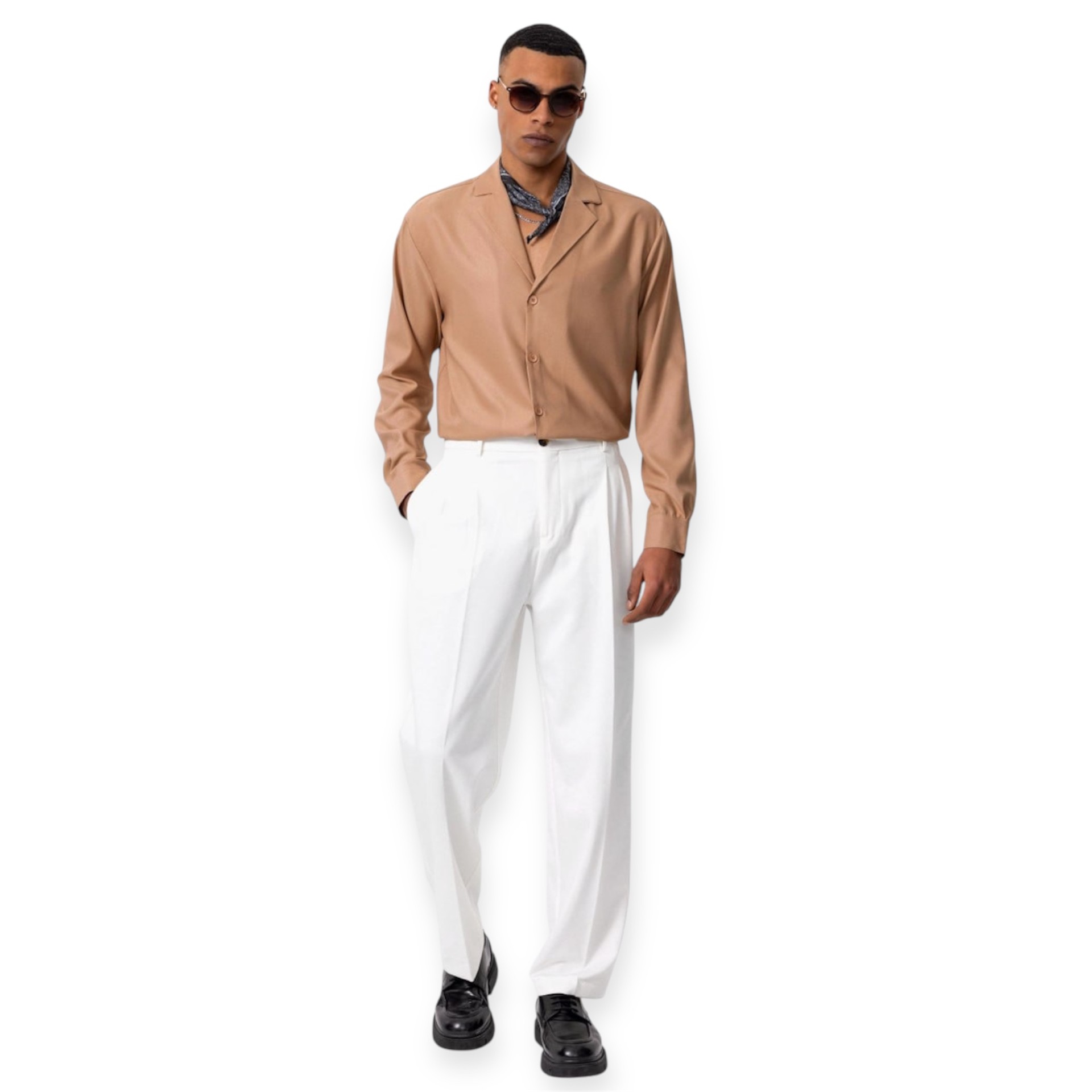 ΣΧΕΔΙΑΣΤΙΚΟ REGULAR SHIRT - CARAMEL - Image 2